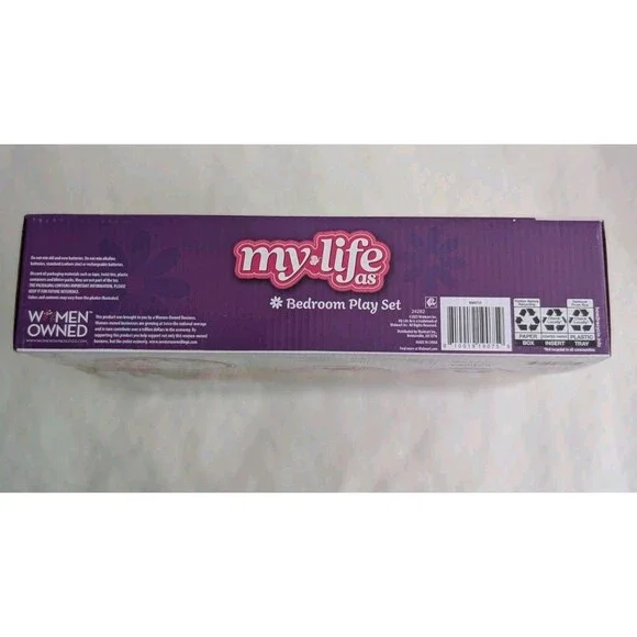 My Life As Bedroom Play Set 18" Dolls 20 Piece Set Drawers Lamp Bank Decorations - Picture 5 of 6